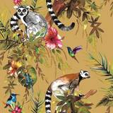 Dutch Wallcoverings Tapeter Dutch Wallcoverings tapet Lemur okkerfarvet