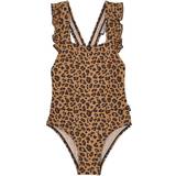 Leopard - Piger Badetøj Lindberg Monroe Swimming Suit - Beige