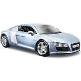 Racerbiler på tilbud Maisto Audi R8 Light Metal Blue 1:24