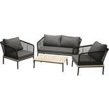 Tekstil Loungesæt Venture Design Andorra Loungesæt, 1 borde inkl. 2 stole & 1 sofaer