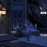 Blå Juletræer vidaXL 128 LED'er blåt lys kirsebærblomst 120 cm Juletræ