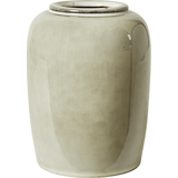 Oval - Sten Brugskunst Dacore Ø 9 cm blank stone Vase