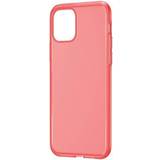Baseus Pink Mobiletuier Baseus Silica Case for iPhone 11 Pro Max Transparent Red