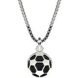 Pia & Per Football Necklaces - Silver/Black