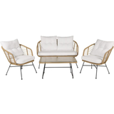 Sofa bord havemøbler Venture Design Viga Loungesæt, 1 borde inkl. 2 stole & 1 sofaer