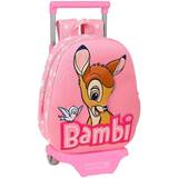 Disney Indvendig lomme Rygsække Disney 3D Skoletaske med Hjul Bambi Pink (28 x 10 x 67 cm)