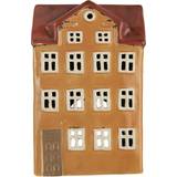Ib Laursen Tealight House with Red Roof Fyrfadsstage 21cm