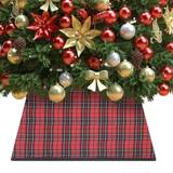 Julepynt vidaXL skjuler til 48x48x25 cm rød og sort Juletræsfod