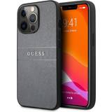 Guess Blå Mobiletuier Guess Hot Stamp Metal Logo Case for iPhone 13 Pro