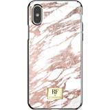 Richmond & Finch Guld Mobiletuier Richmond & Finch Rose Marble Mobil Cover iPhone X/Xs