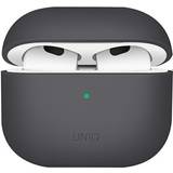 USB Høretelefoner Uniq LINO Silicone Cover til Apple Airpods 3. gen. oplader etui Grå