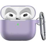 Lilla Tilbehør til høretelefoner KeyBudz PodSkinz Elevate Series Airpod 3 Skal Silikone Lavendel
