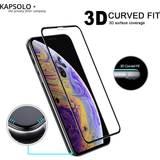 Kapsolo Skærmbeskyttelse & Skærmfiltre Kapsolo 3D Curved Tempered Glass Screen Protector for iPhone 11 Pro Max/XS Max