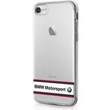 BMW Blå Mobiletuier BMW Kietas deklas BMHCP7TRHWH iPhone 7 skaidrus baltas