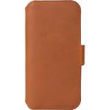 Krusell Orange Mobiltilbehør Krusell Leather Phone Wallet Case for Galaxy S22+