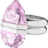 Swarovski Lucent Ring - Silver/Pink