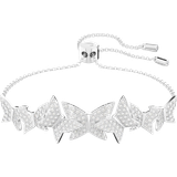 Transparent Armbånd Swarovski Lilia Butterfly Bracelet - Silver/Transparent