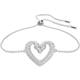 Transparent Armbånd Swarovski Una Bracelet - Silver/Transparent