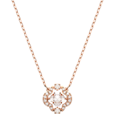 Swarovski Sparkling Dance Necklace - Rose Gold/Transparent