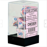 Chessex Festive Pop Art/Blue Polyhedral 7-Die Set Black