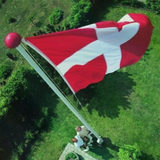 Glasfiber Flag & Tilbehør Danomast Glasfiberflagstang ed vippe 6m
