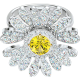 Swarovski Ringe Swarovski Eternal Flower Ring - Silver/Transparent/Yellow
