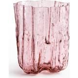 Kosta Boda Oval Brugskunst Kosta Boda Crackle Pink Vase 27cm