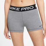 Nike Dame Bukser & Shorts Nike Pro 365 3" Shorts Women - Smoke Grey/Htr/Black
