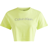 Calvin Klein Gul Overdele Calvin Klein Cropped Gym T-shirt - Sunny Lime