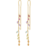 Ametyster Smykker Pernille Corydon Rainbow Earchains - Gold/Multicolour