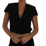 Dame - Silke Blazere Dolce & Gabbana Short Croped Blazer Jacket - Black