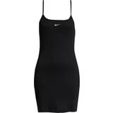 Nike Sort Kjoler Nike Sportswear Essential Women's Ribbed Dress - Black/White