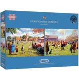 Sport Klassiske puslespil Gibsons View From the Sidelines 2x500 Pieces