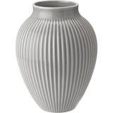 Gul Brugskunst Knabstrup Keramik Grooves Vase 20cm