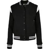 Fleece - Trykknapper Overtøj Urban Classics Inset College Sweat Jacket