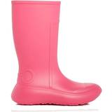 36 ⅔ - Dame Gummistøvler Ferragamo Gancini Low Wedge Rain Boots W - Hot Pink