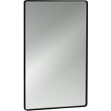 Hvid Spejle Zone Denmark Rim 70x44 cm sort Vægspejl