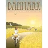 Vissevasse Denmark - The Fields Plakat 30x40cm