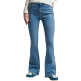 Superdry Høj talje Bukser & Shorts Superdry High Rise Skinny Flare Jeans - Light Blue