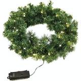 PVC Julepynt Nordic Winter Fir Wreath Green Julepynt