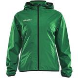 Dame - Grøn - Høj krave Regnjakker & Regnslag Craft Sportswear Rain Jacket W - Team Green