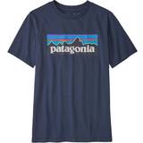 Patagonia Aftagelig hætte Børnetøj Patagonia Regenerative Organic Cotton P-T-Shirt - New Navy