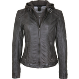 Grå - Skind Overtøj Gipsy Cacey Legv Leather Jacket - Anthracite