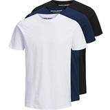 Jack & Jones Herre T-shirts Jack & Jones Essentials Pakke med T-shirts i sort/hvidt/marineblåt, økologisk bomuld-Multifarvet marineblå