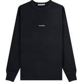 Acne Studios Fleece Tøj Acne Studios Stamp Logo Sweatshirt - Black