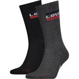 Levi's Elastan/Lycra/Spandex Undertøj Levi's 2-pak Sport Regular Cut Sock White/Grey 43/46