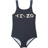 Kenzo Piger Badetøj Kenzo Girl's Logo One Piece Swimsuit - Charcoal Gray (K10050-082)