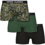 Urban Classics Underbukser Urban Classics Boxer Shorts 3-pack - Dark Green/Paisley/Black