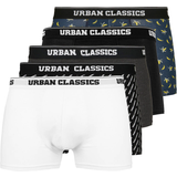 Urban Classics Bomuld Underbukser Urban Classics Boxer Shorts 5-Pack ban.aop brand.aop cha blk wht