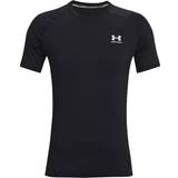 Herre Tøj Under Armour HeatGear Fitted T-shirt - Black/White